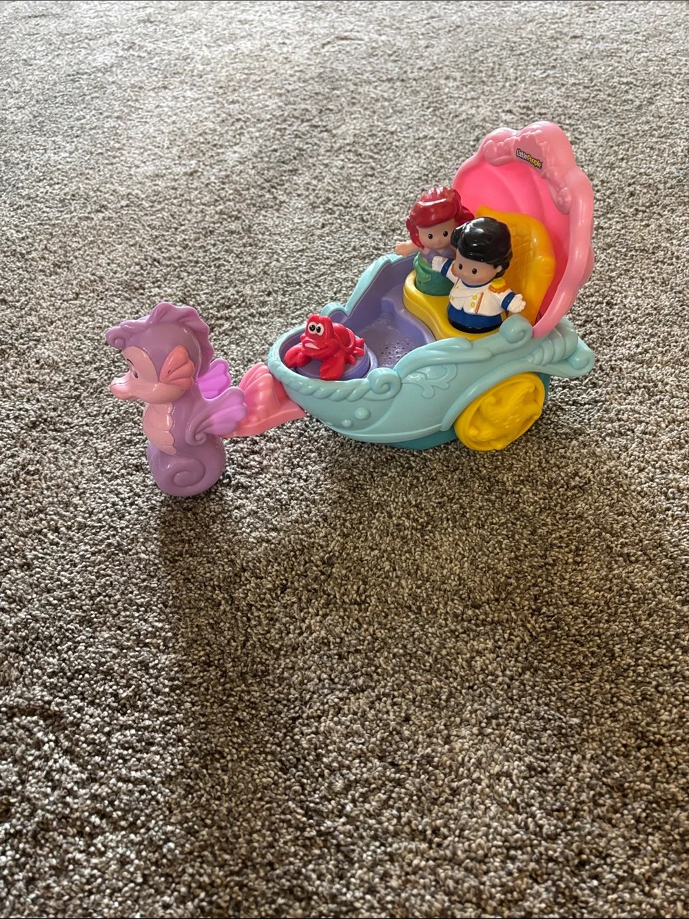 Disney Princess Carriage Playset in Pink, Aqua & Yellow